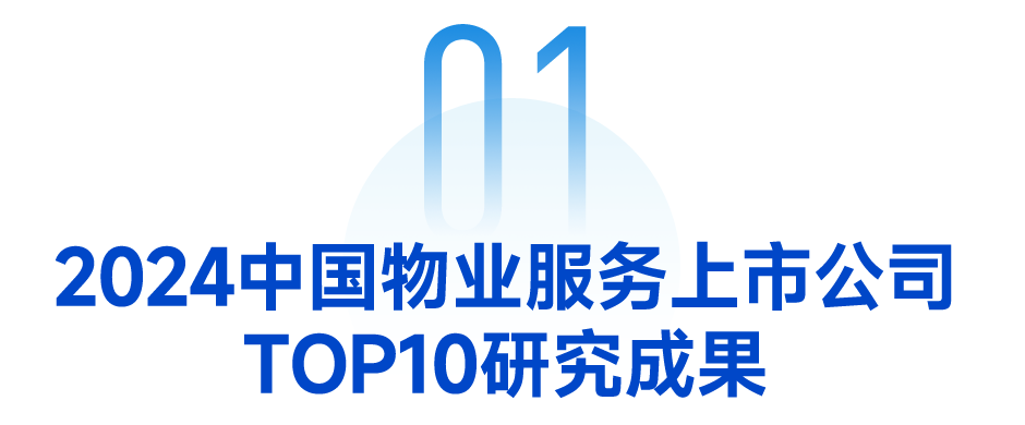 2024中国物业服务上市公司top10研究报告