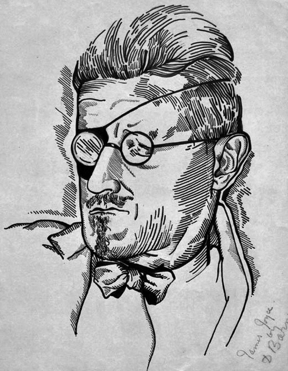 朱娜·巴恩斯手绘乔伊斯肖像复旦大学中文系副教授康凌是《八十本书