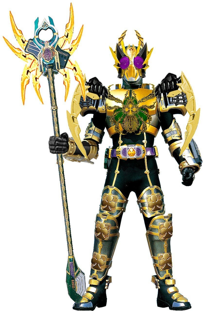 粉丝自制补完假面骑士剑的全骑士最终形态连格的帝王蜘蛛还挺帅