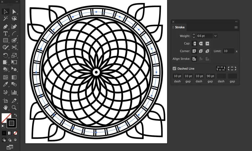 ai制作突尼斯图案