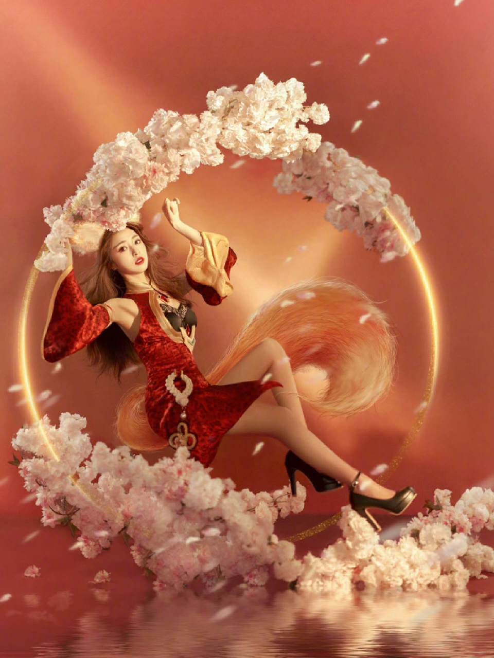 张含韵cos王昭君,宛如冰雪女王,气质绝佳,比妲己还原度高太多