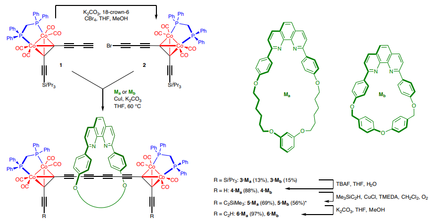 作者首先合成了炔-鈷配合物1通過在碳酸鉀和18-冠-6存在下,在四氫呋喃