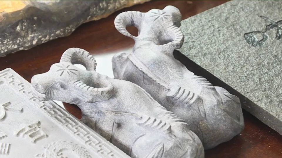 【主流媒体看宁明(319)】崇左广播电视台:石片屋,石片工艺品.