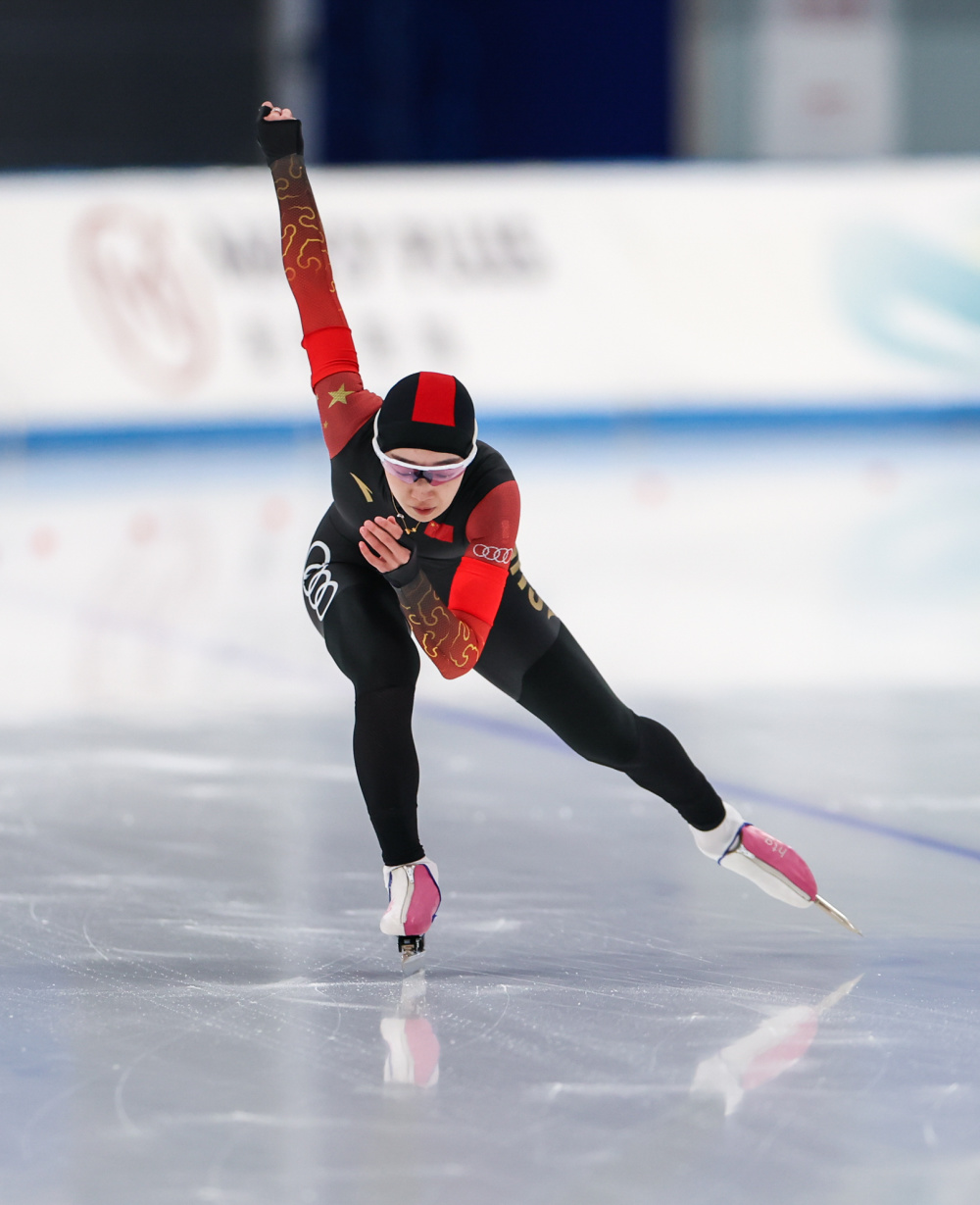 速度滑冰——全国冠军赛:女子1000米赛况