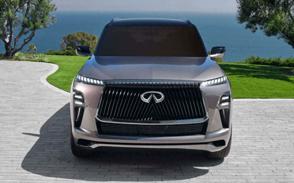 新款"英菲尼迪qx80"雏形曝光,正式启用3.5t v6轻混系统!_腾讯新闻