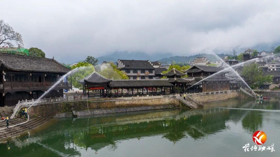 边城茶峒景区开展多科目综合实战演练