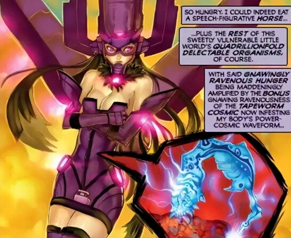 说到吞妹,她最早出现是在2008年的漫威漫画《吞星之女伽娜塔》一刊.