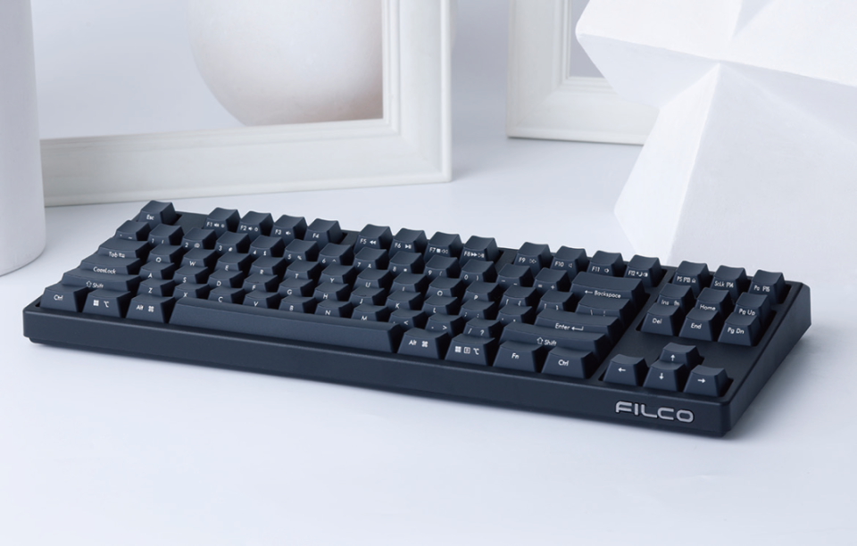 娇小迷人手感纯粹filco87双模圣手三代机械键盘