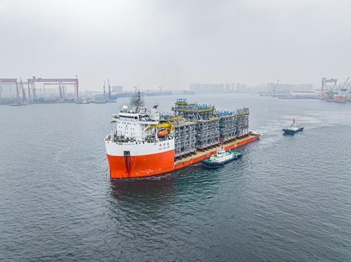 护航中国制造出海！巴油FPSO P79项目首船工艺模块顺利起运出境_腾讯新闻