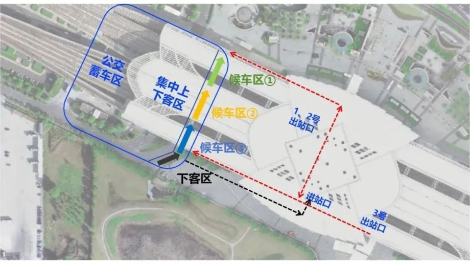集中上下客昆山南站公交首末站布局有新变化