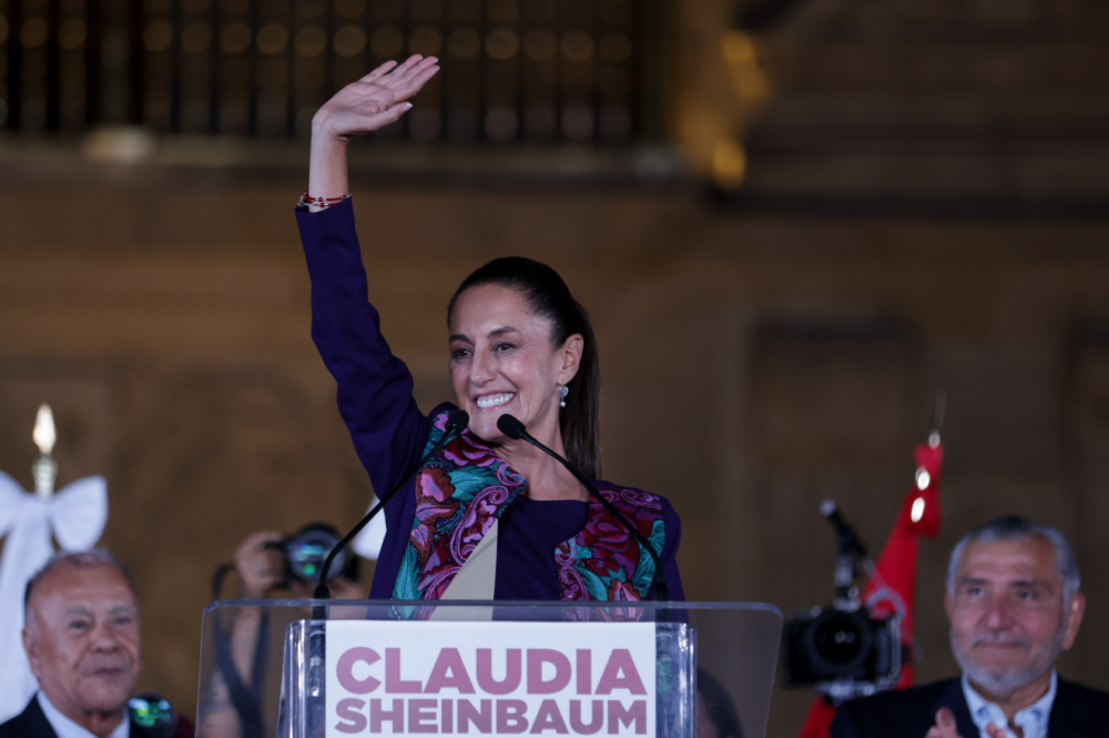 辛鲍姆将成为墨西哥首位女总统,执政党联盟拿下众议院