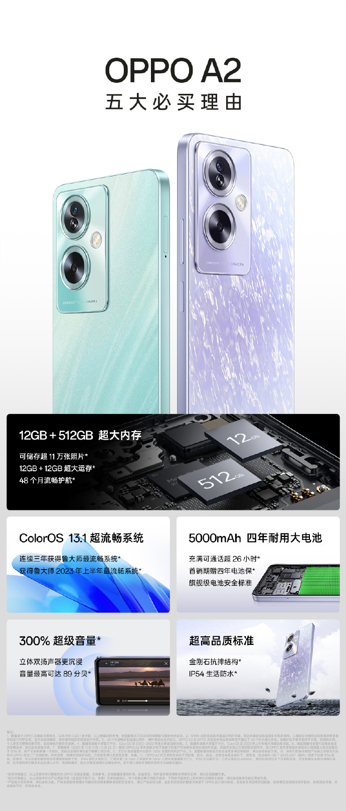 超高品质更加耐用oppoa212gb512gb仅售1799元
