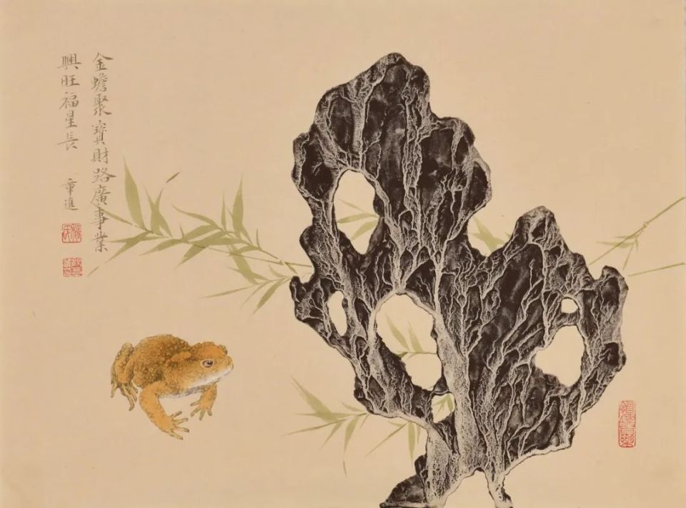 太湖石畔花鸟情丨杨章进
