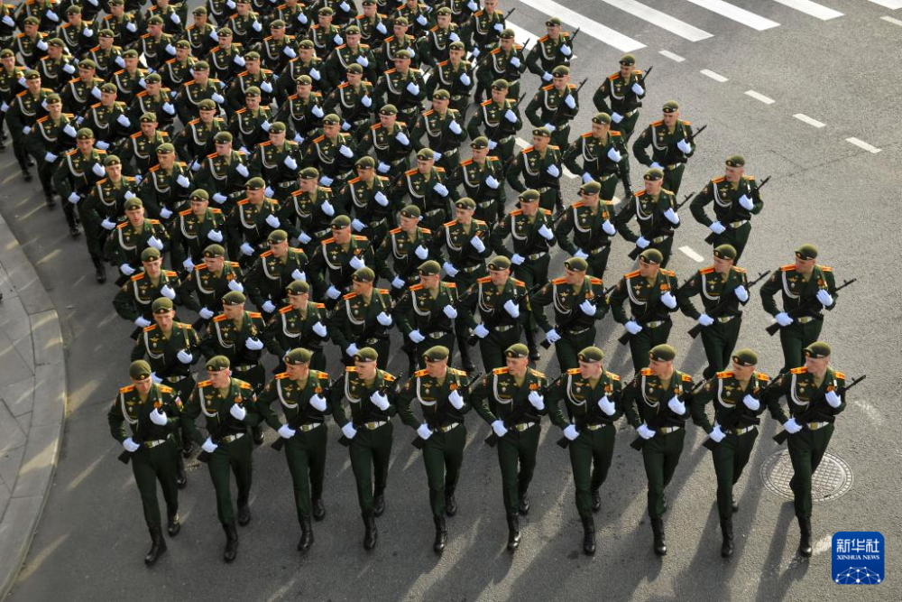 莫斯科:纪念苏联伟大卫国战争胜利80周年阅兵式彩排