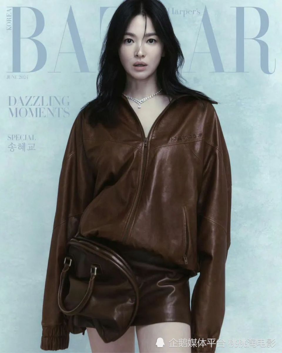 女星宋慧乔《时尚芭莎》封面大片,高级珠宝配冷艳美人慵懒优雅