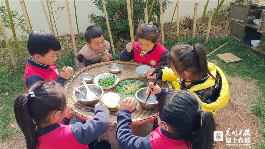嵩明县小街镇中心幼儿园小街园区小朋友开起"农家乐"