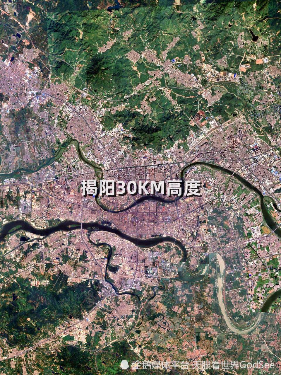 潮汕地区卫星地图