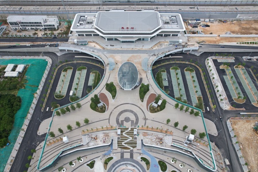 广汕高铁探营惠东站山海之城百强县惠州高铁九连星