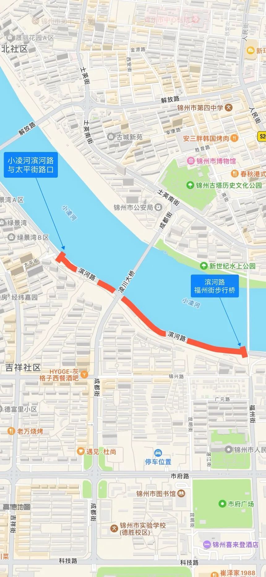 锦州市市区街路地图图片