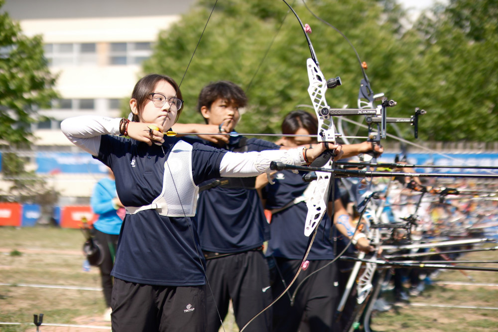 体育联合会体校分会射箭公开赛暨华东十城市青少年射箭比赛在青岛开赛