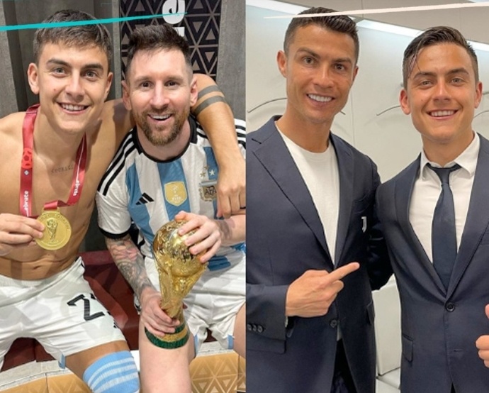 迪巴拉c罗梅西和伊瓜因是我最喜欢的三位队友