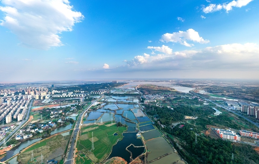江西共青城市:青山秀水春光美 鄱湖明珠入画来_腾讯新闻