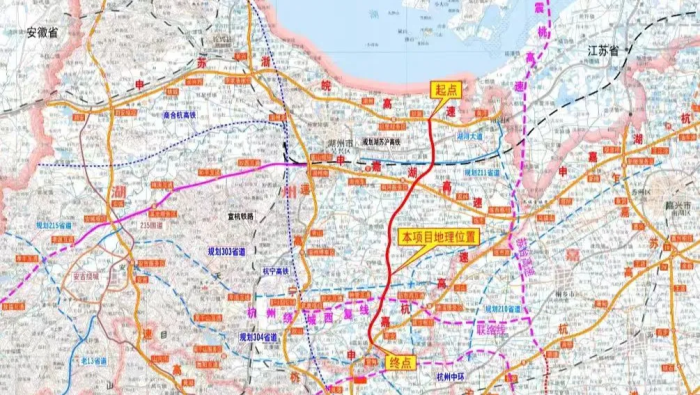 湖杭高速公路卫星图图片