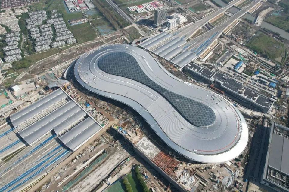 上海：年底启用新高铁站！系沪苏湖高铁全线最大新建站，已正式挂牌_腾讯新闻