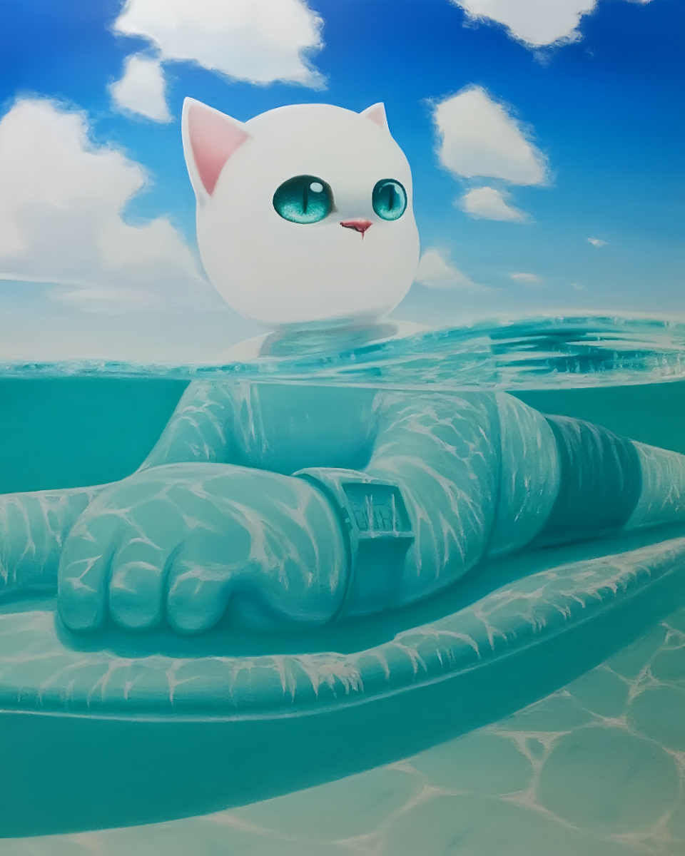 白猫逐浪,蓝海轻风:日本油画家yokoteen访谈录