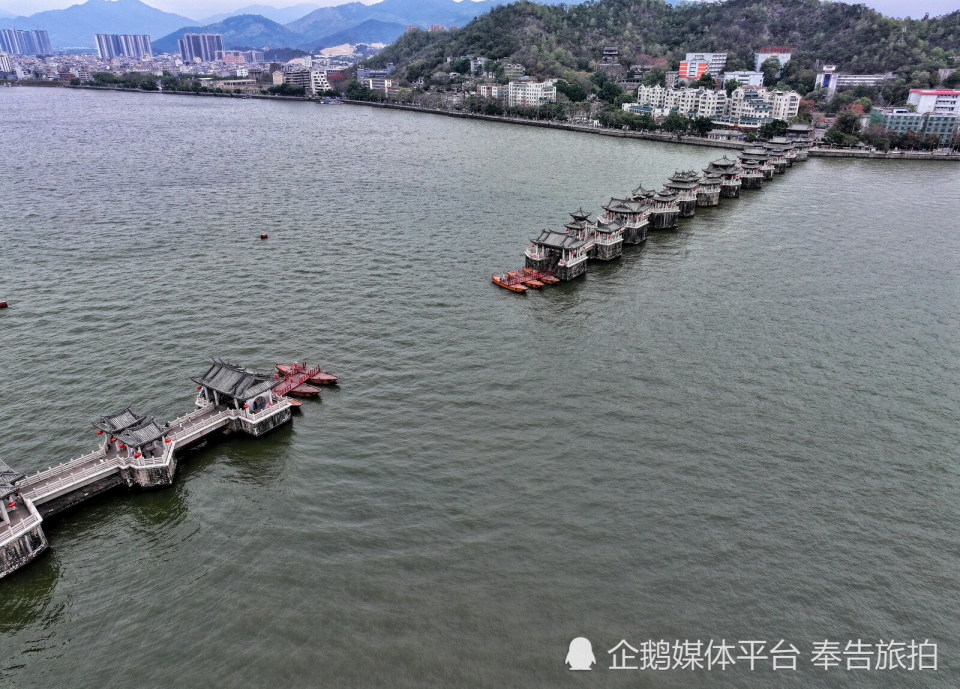 广济桥壮丽雄伟 凸显潮州悠久文化底蕴