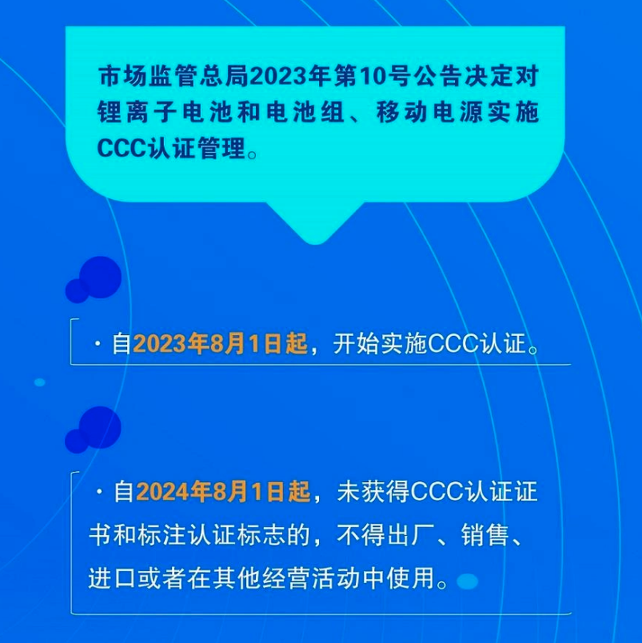  鋰電池3c認證強制時間_鋰電池3c認證需要哪些資質(zhì)