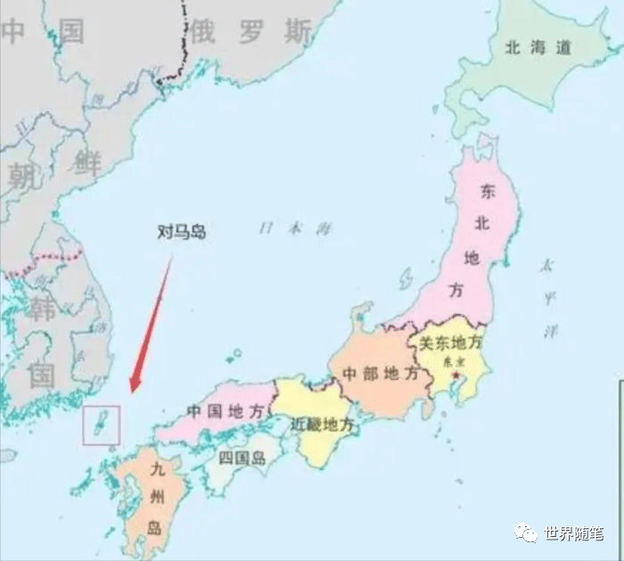 对马海峡地图(对马海峡 公海)