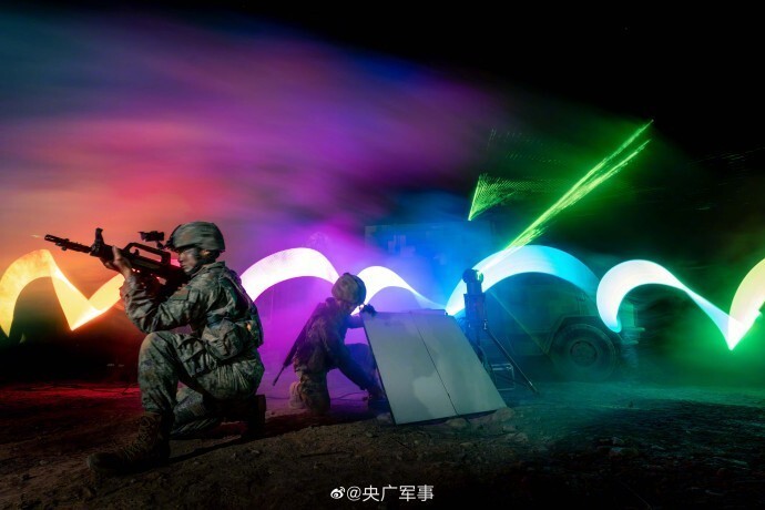 子夜时分夜间对空红蓝对抗演练打响