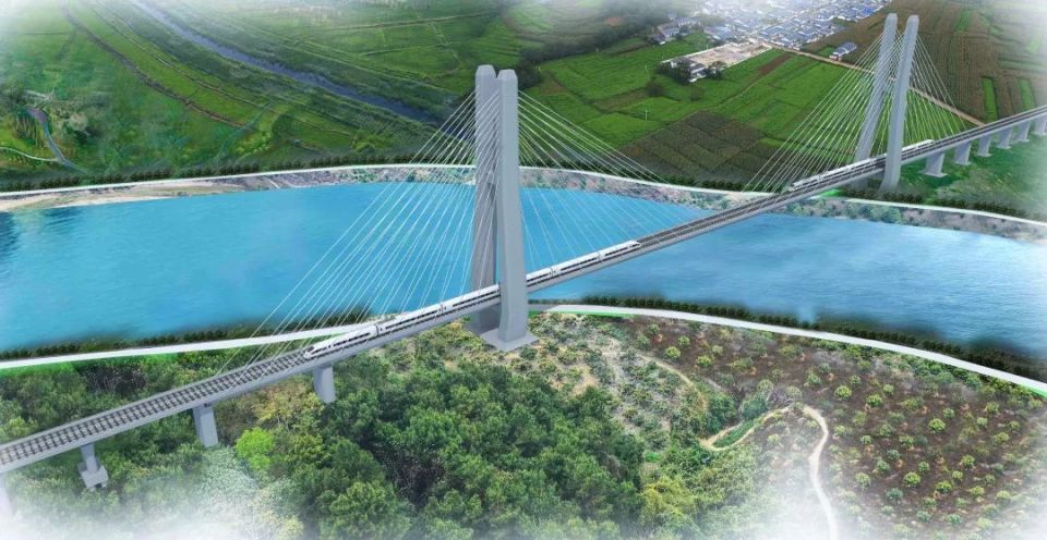 粤东城际跨南溪河特大桥主墩承台完成浇筑-腾讯新闻