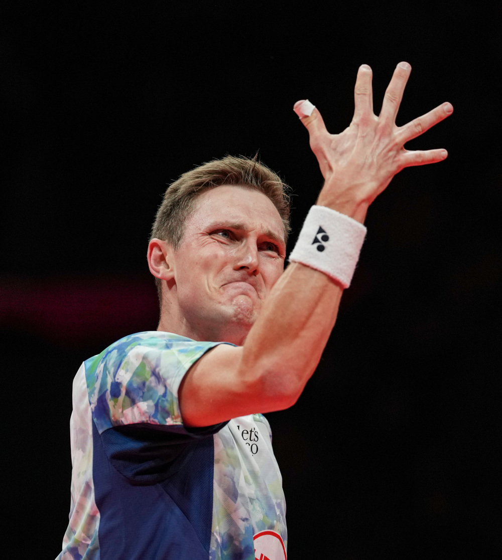 羽毛球——世界巡回赛总决赛:安赛龙男单夺冠