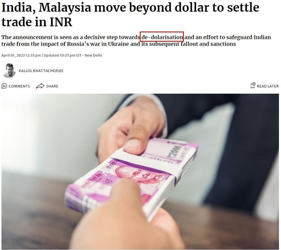 全球加速“去美元化”：美国给自己挖下大坑-腾讯新闻