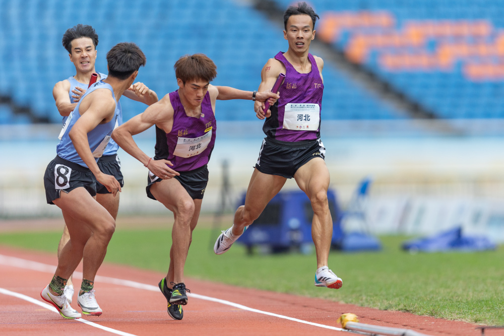 田径——全国田径大奖赛第五站:男子4x400米接力决赛赛况