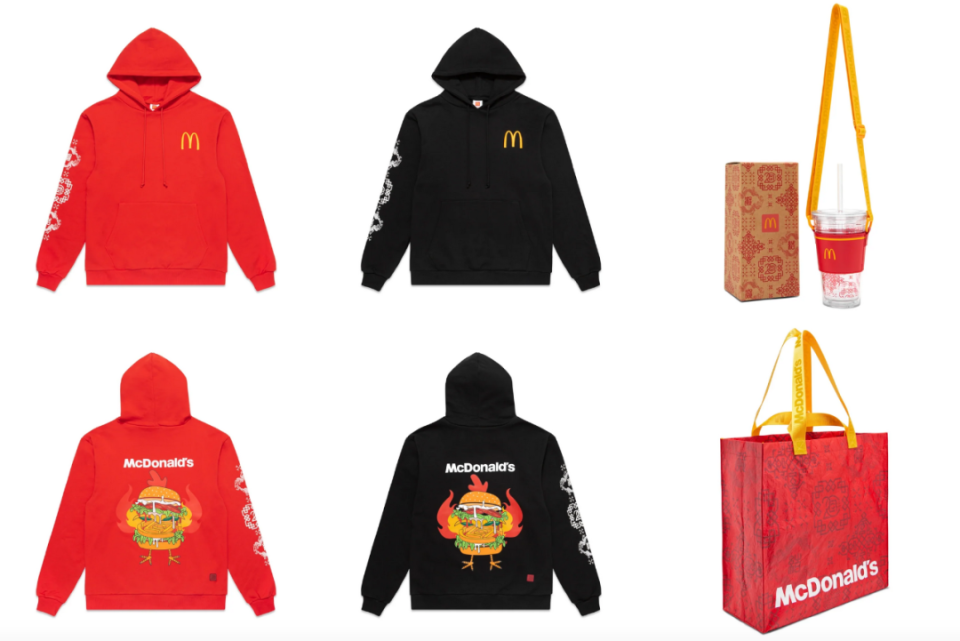 wang x mcdonlds联名包款近几年,大家一定已经注意到麦当劳在时尚潮流