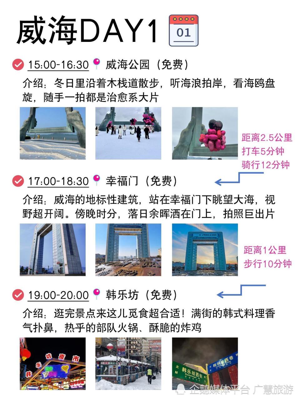 冬天来威海旅游，景点路线指南_腾讯新闻