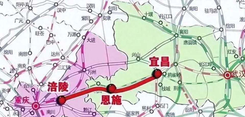 滬渝蓉高速鐵路起自上海寶山,途經江蘇省,安徽省,湖北省,重慶市,止於