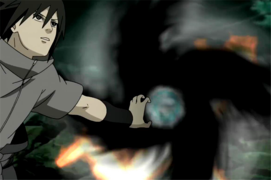 在对付十尾的时候,漩涡鸣人的风遁超大玉螺旋手里剑和宇智波佐助的