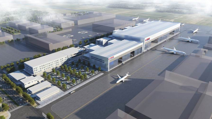 东航航空维修基地落地浦东机场南侧,亚洲最大机库可容纳c919等9架宽体