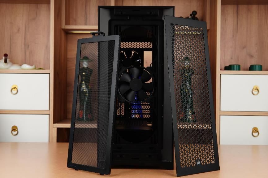 i7-13700k rtx4070ti 美商海盗船icue 5000d airflow黑紫装机展示