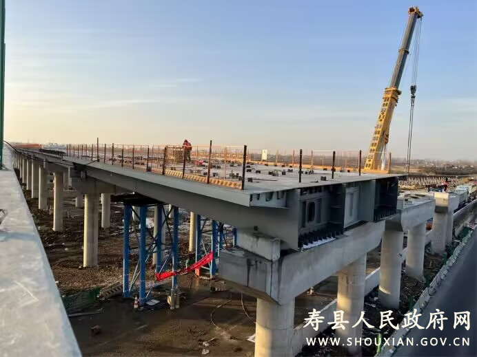 寿县s16合周高速3标项目桥梁建设加速度