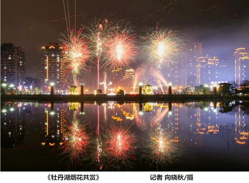 2022重庆垫江烟花秀图片