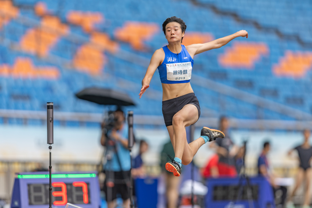 田径——全国田径大奖赛第五站:女子跳远赛况