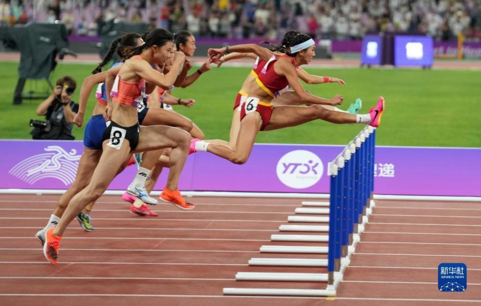 杭州亚运会|田径——女子100米栏决赛赛况-腾讯新闻