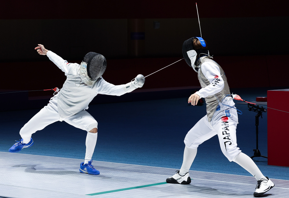 击剑中国队晋级男子团体花剑决赛4