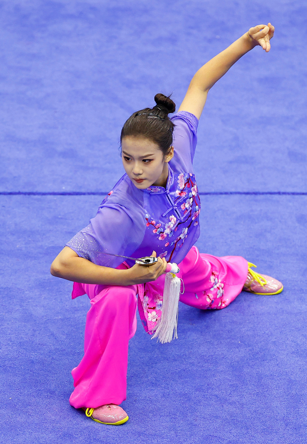 武术套路中学组女子自选剑术赛况