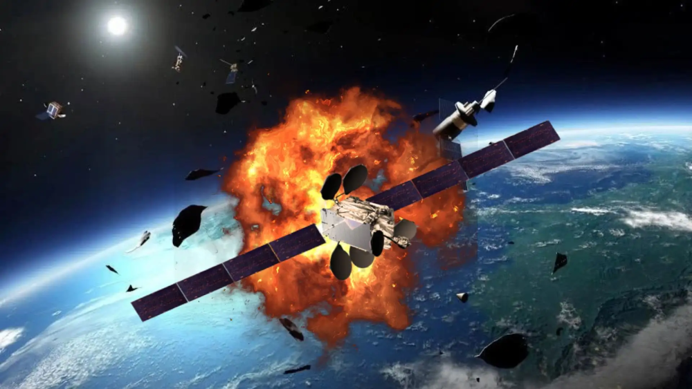 港媒：美国通信卫星爆炸，大量碎片威胁中国气象和北斗卫星安全_腾讯新闻